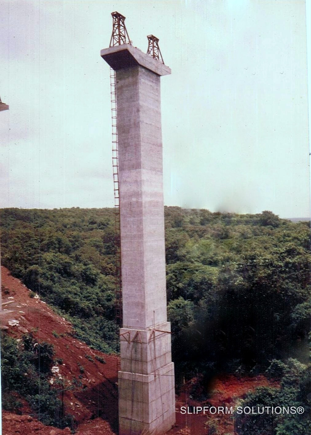38 m concrete bridge pier at Ratnagiri on the Konkan Railway