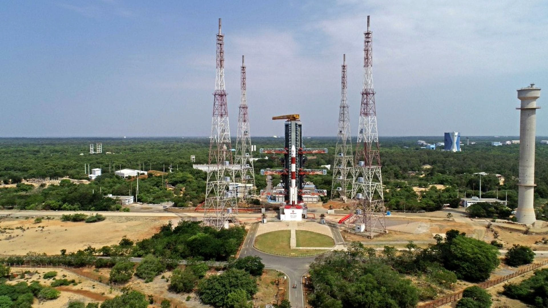 ISRO ignition-quenching elevated water tank at Sriharikota, Andhra Pradesh